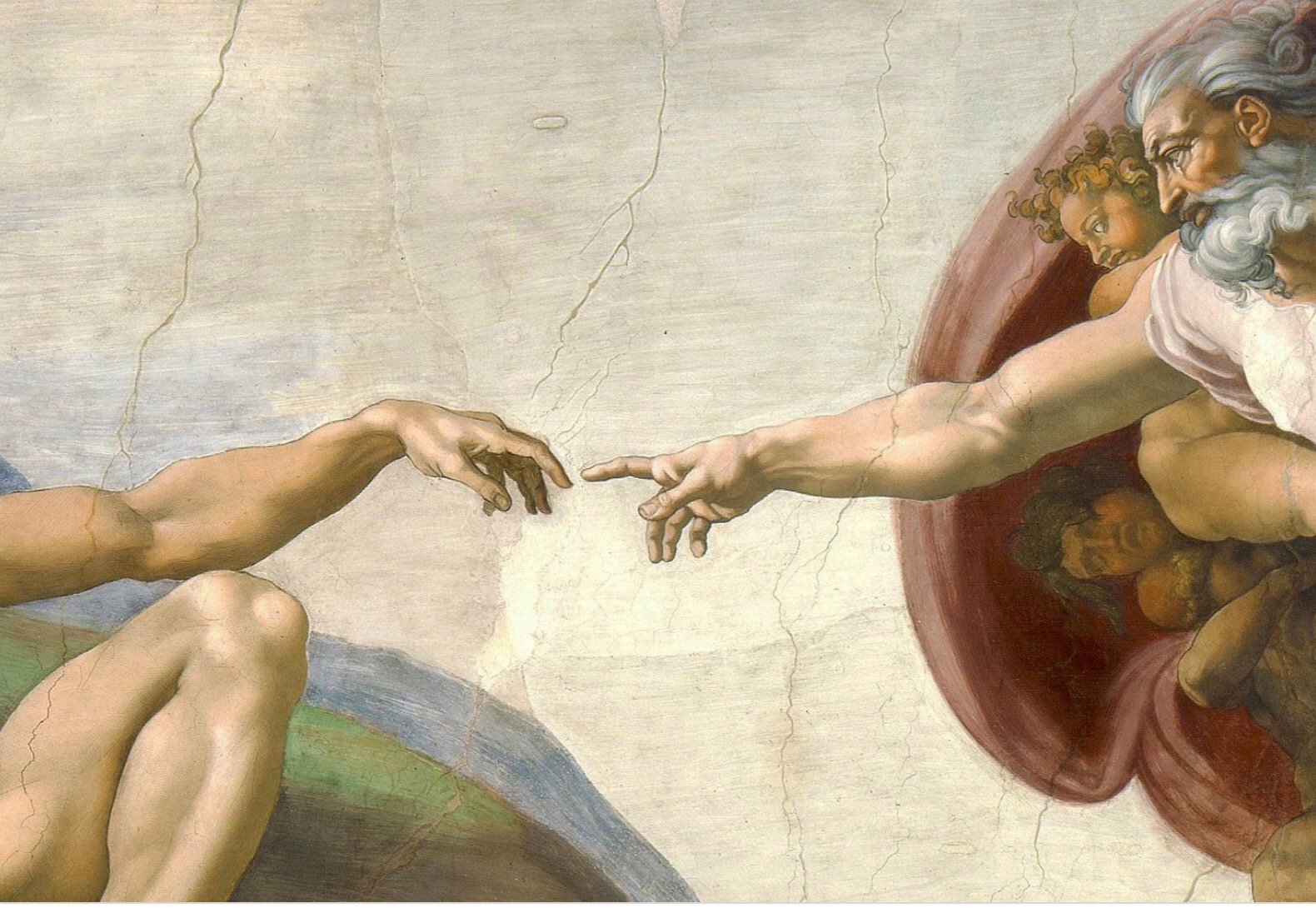 Сикстинская капелла Микеланджело Сотворение Адама Мем